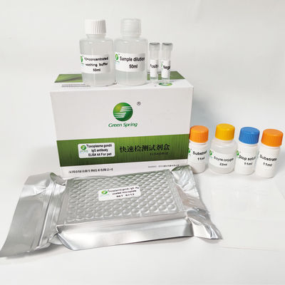 Surowica zwierzęca lub osocze IgG ELISA Toxoplasma Szybki zestaw testowy dla zwierząt domowych 96 studzienek / zestaw