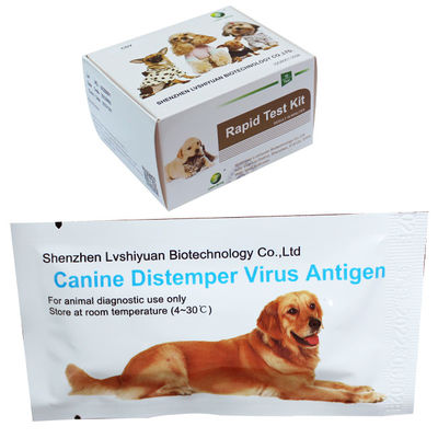 Zestaw szybkiego testu CDV Canine Distemper Virus Pet 10 testów / zestaw GMP ISO9001